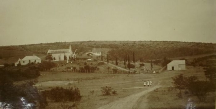 An Early Photograph of Clumber showing the Church without the Vestry