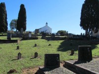 Clumber Church and Graveyard from the Bottom of Mount Mercy