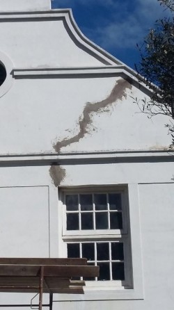 Severe Cracking of the North Gable
