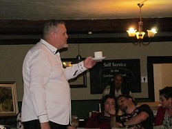 Jeremy, our Auctioneer, in Action - Friday eve