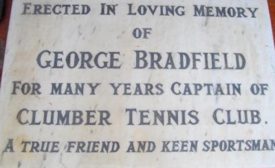 Marble Tablet in Clumber Tennis Club