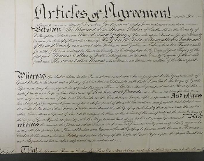 Agreement between the members of the Nottingham Party and Government