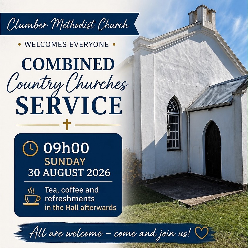 An Invitation to join us at a Combined Country Church Service at Clumber
